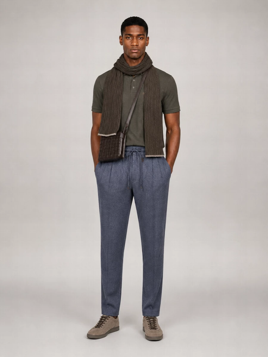 Brunello Cucinelli Leather Lace-Up Sneakers