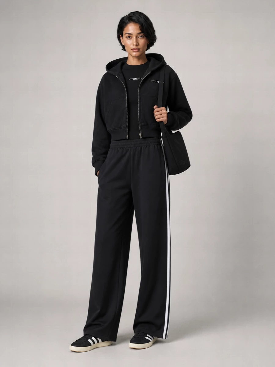 Alexander Wang Cropped Zip-Up Hoodie