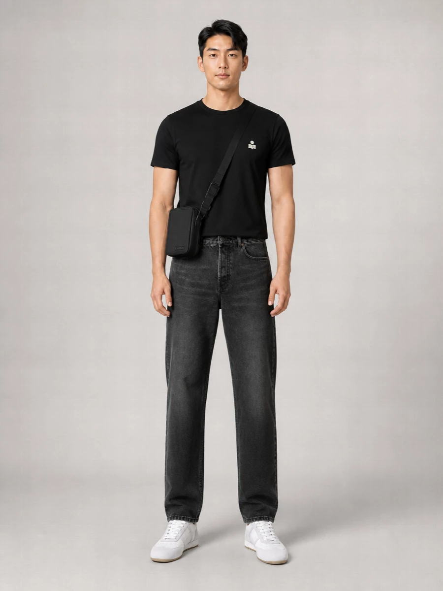 Isabel Marant Cotton Logo Print Crew Neck T-Shirt