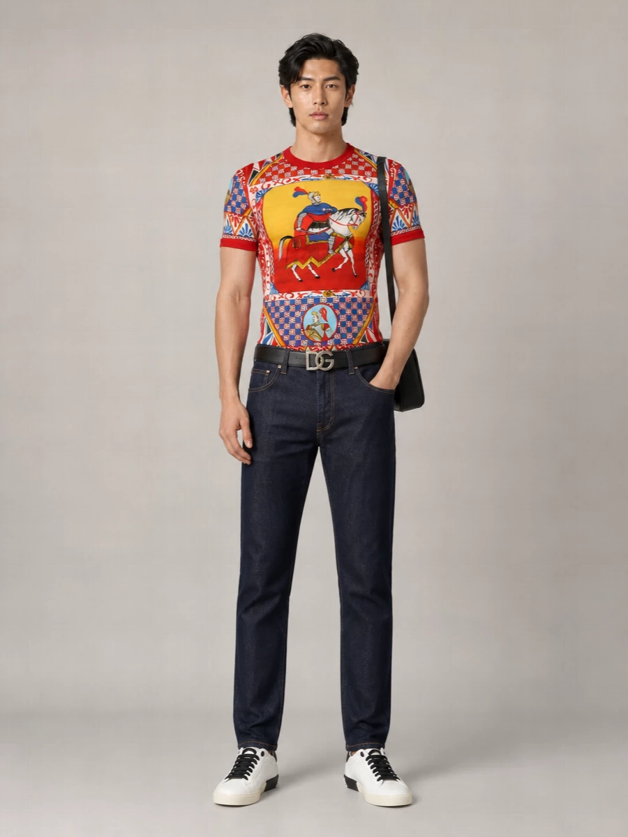 Dolce&Gabbana Leather Reversible Belt