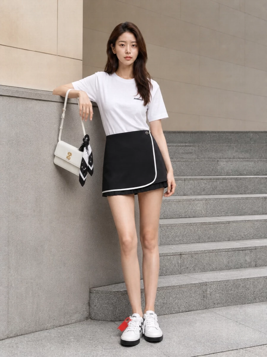 Ambush tee black tennis mini off white sneakers