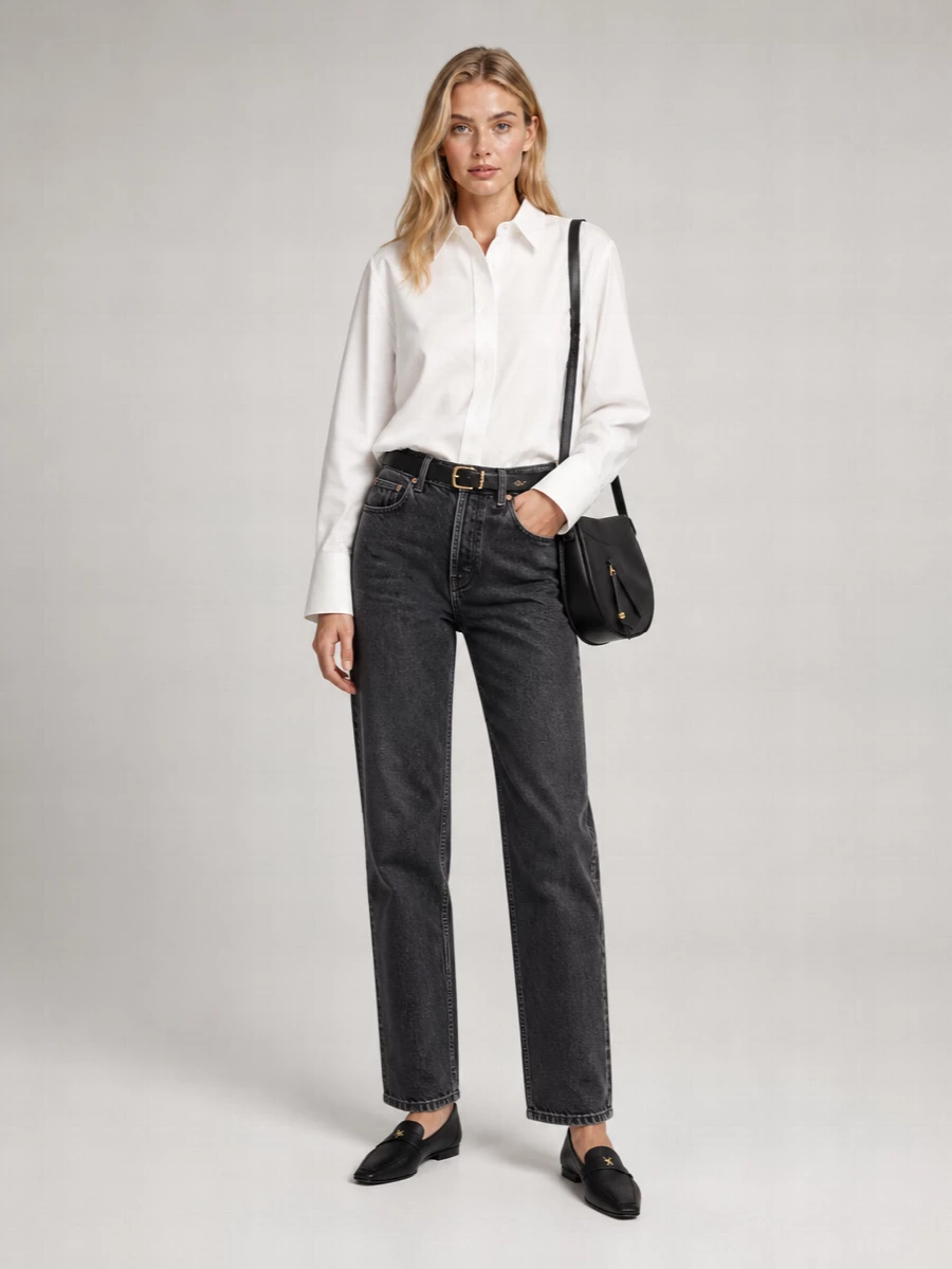Saint Laurent Denim High-Rise Cropped Slim Jeans