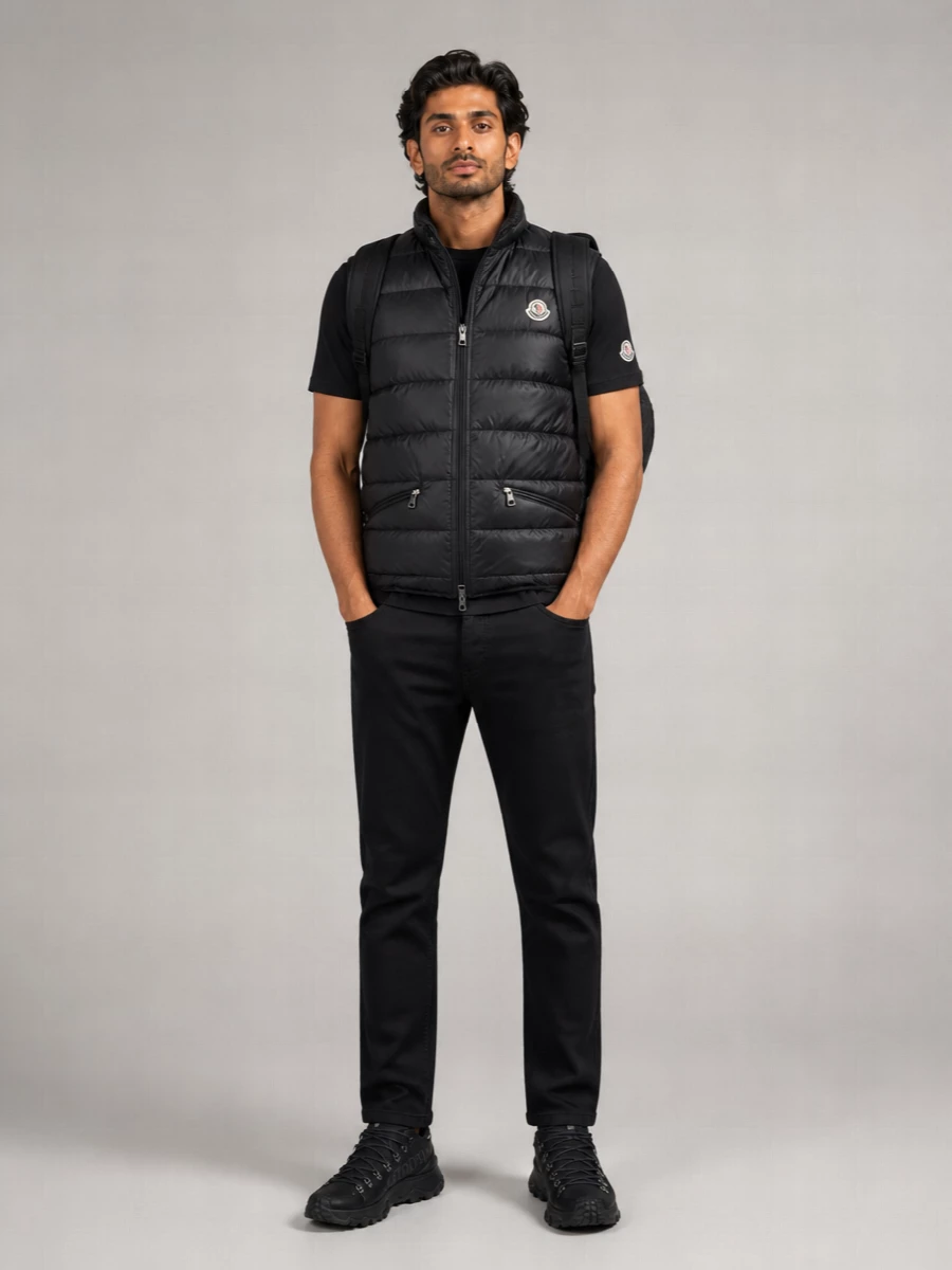 Moncler Nylon Sleeveless Down Padded Jacket