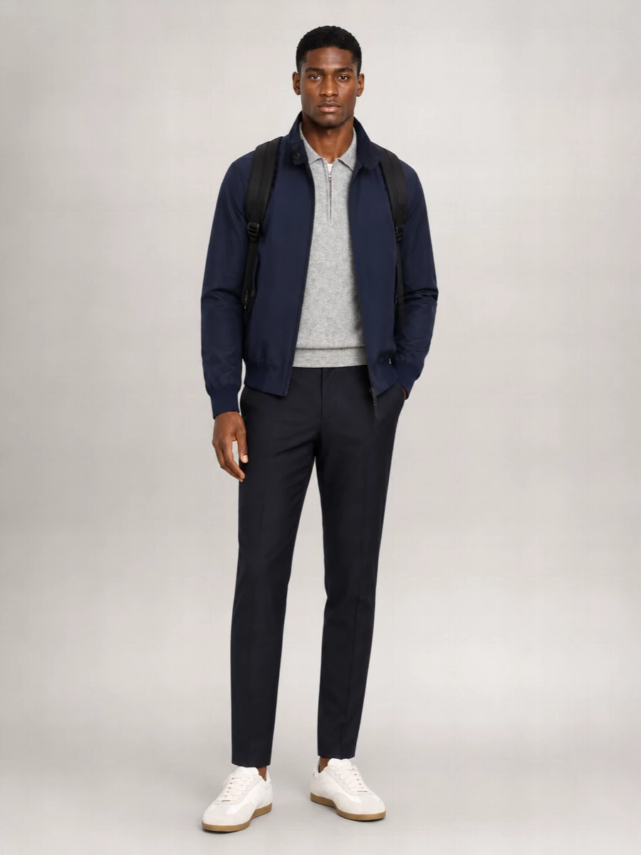 Baracuta Polyester Cotton Harrington Bomber Jacket