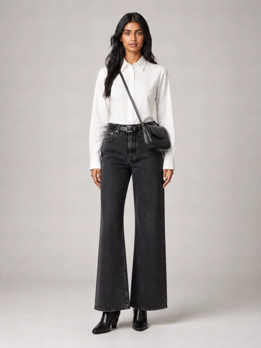 Jil Sander Dark Grey Denim Jeans