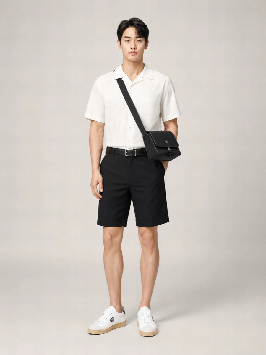 Prada Cotton Tailored Bermuda Shorts