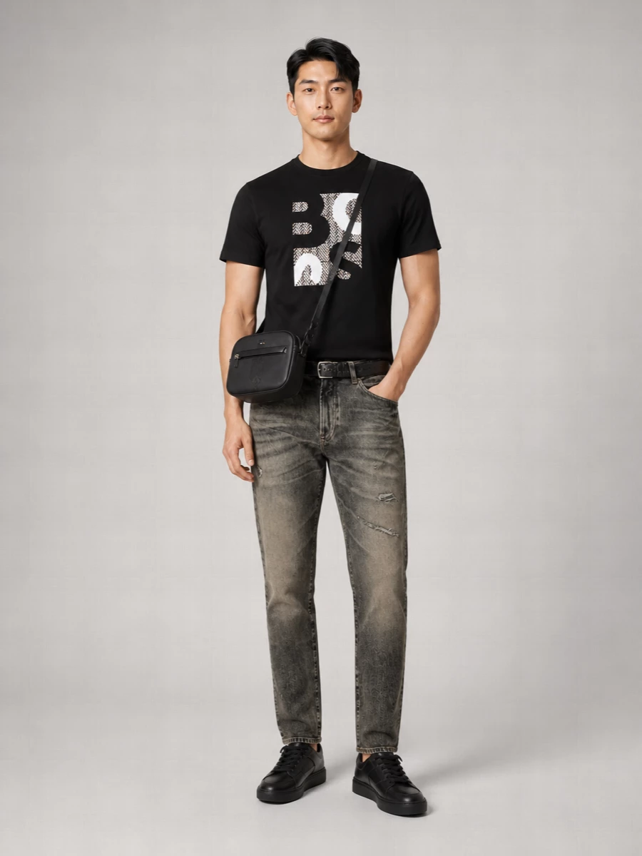Boss Cotton Printed T-Shirt