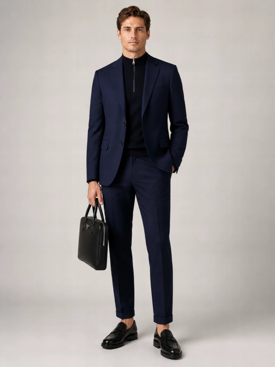 Paul Smith Wool Tailored Single Breasted Suit Jacket