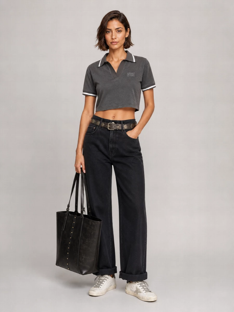 Golden Goose Cropped Polo Top