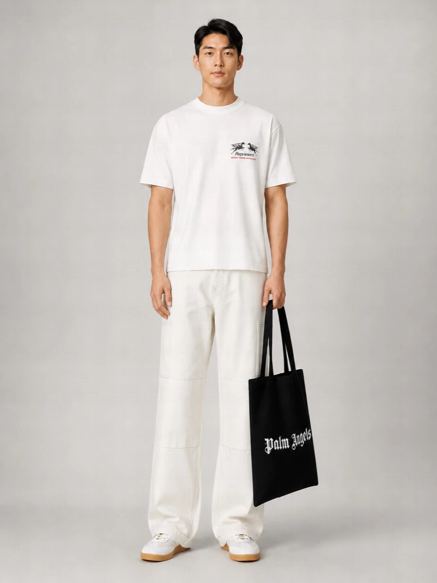 Palm Angels Leather Low-Top Sneakers