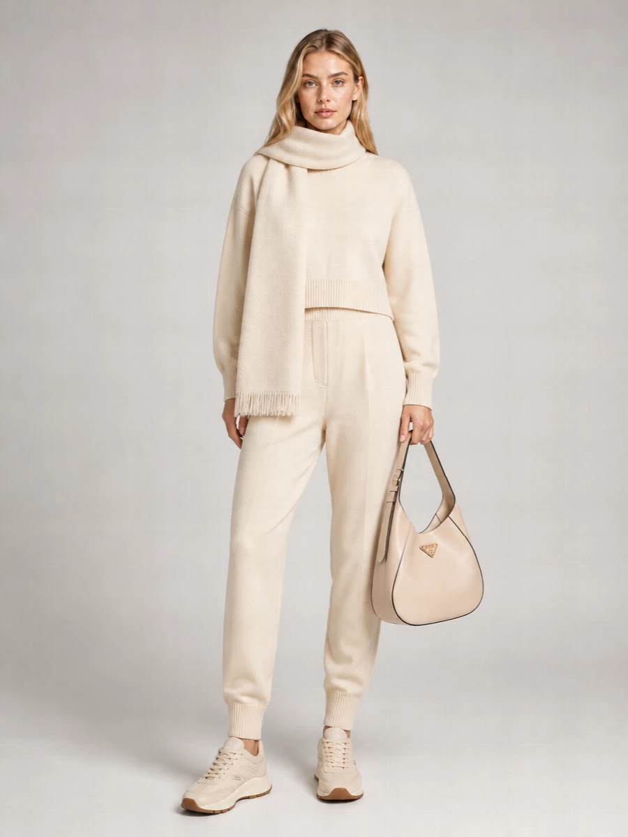 Coperni Cashmere Wool Sarouel Pants