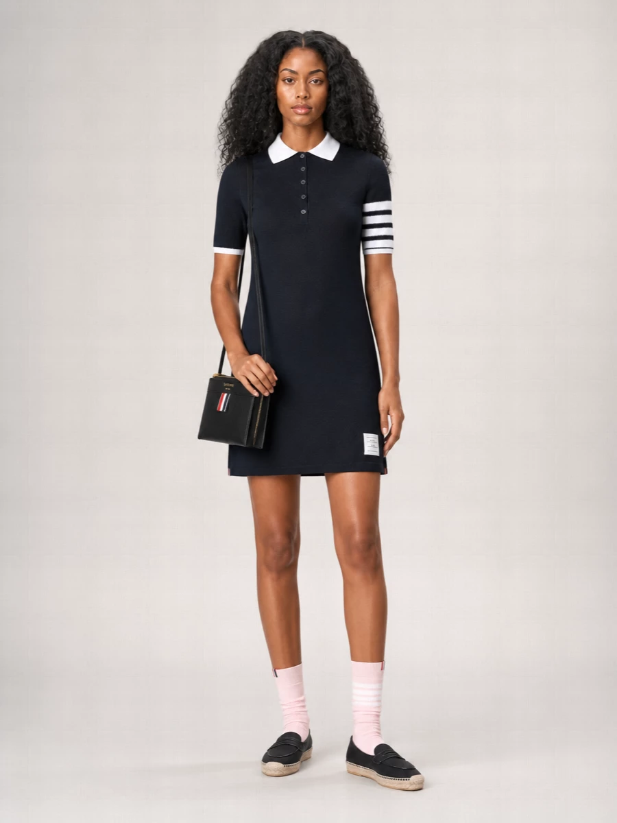 Thom Browne Ribbed Mid-Calf Socks