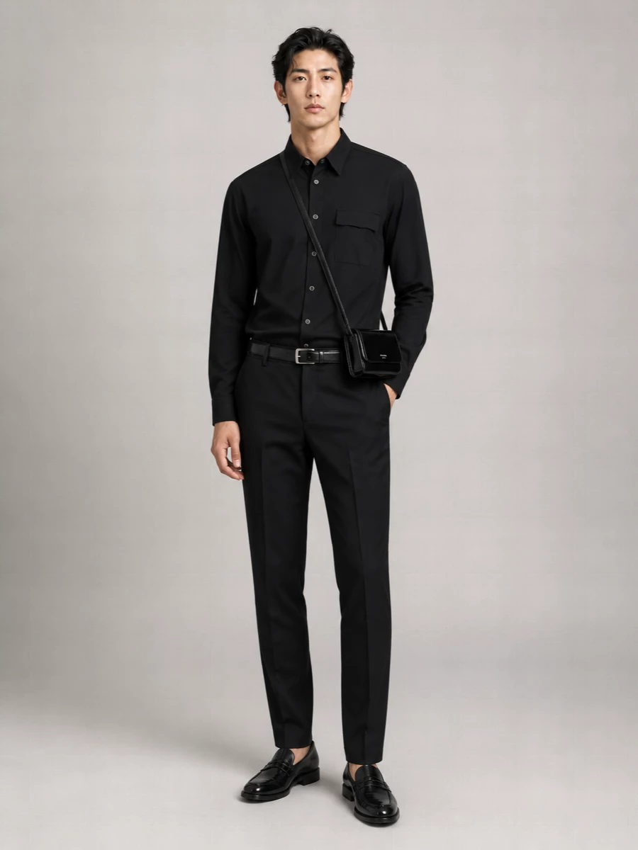Kiton Cotton Buba Long-Sleeve Shirt