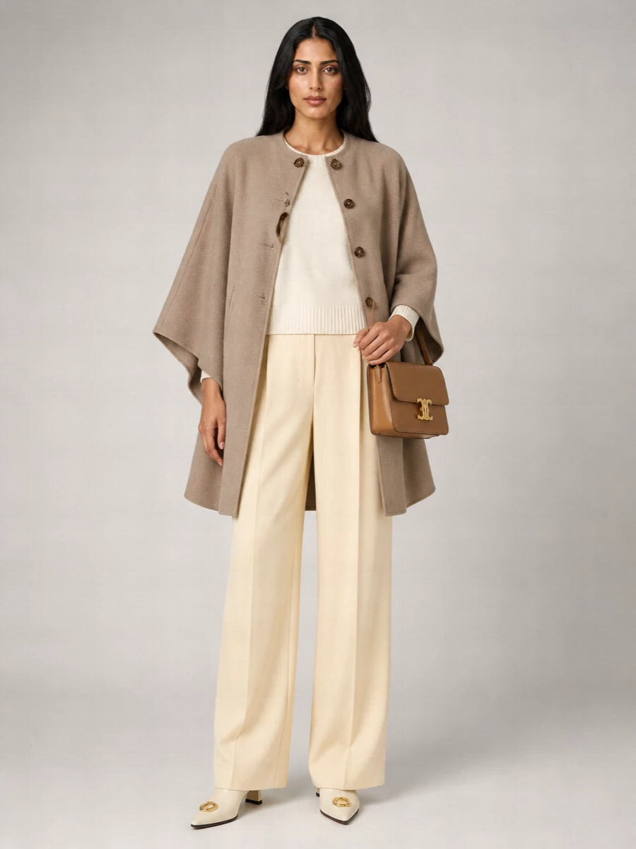 Max Mara Cashmere Midi Cape