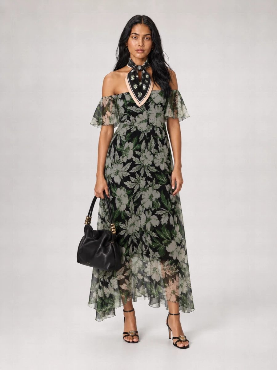 Loewe Printed Silk Maxi Dress