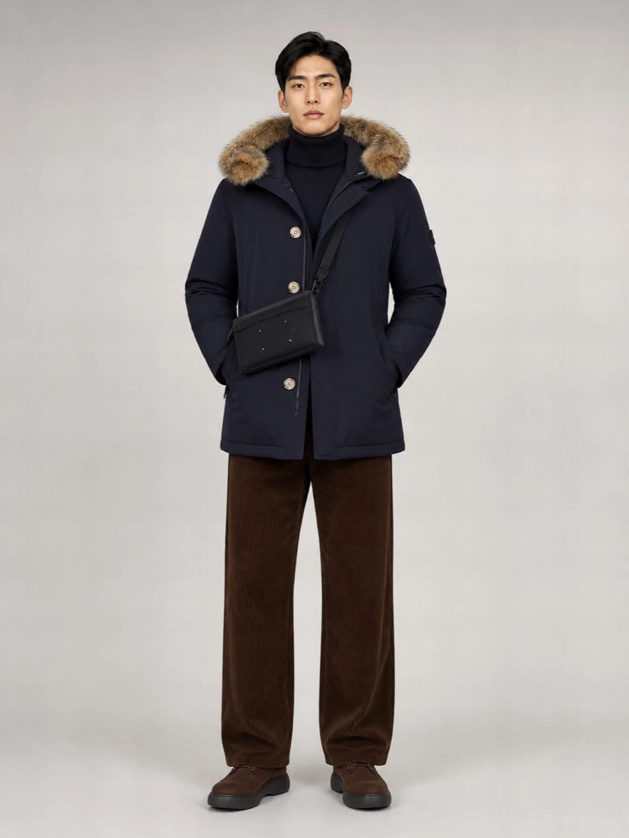 Woolrich Detachable Fur Hood Arctic Down Parka
