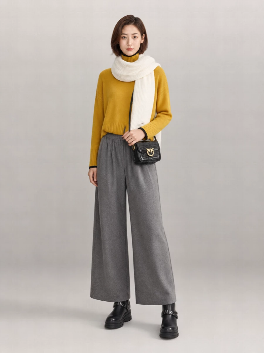 Pinko Cashmere Wool Turtleneck Sweater