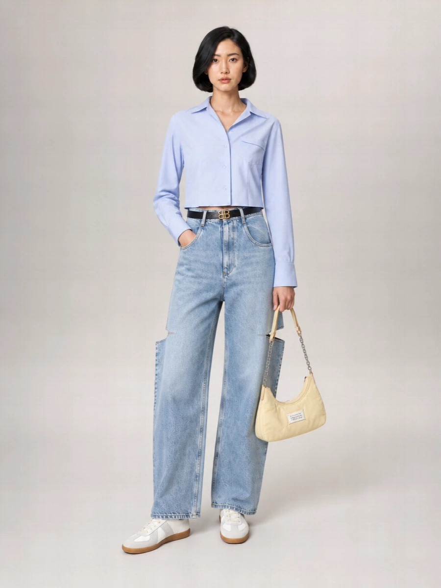 Maison Margiela Denim Wide-Leg Jeans