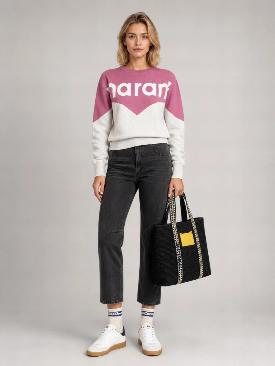 Isabel Marant Etoile Cotton Logo Sweatshirt