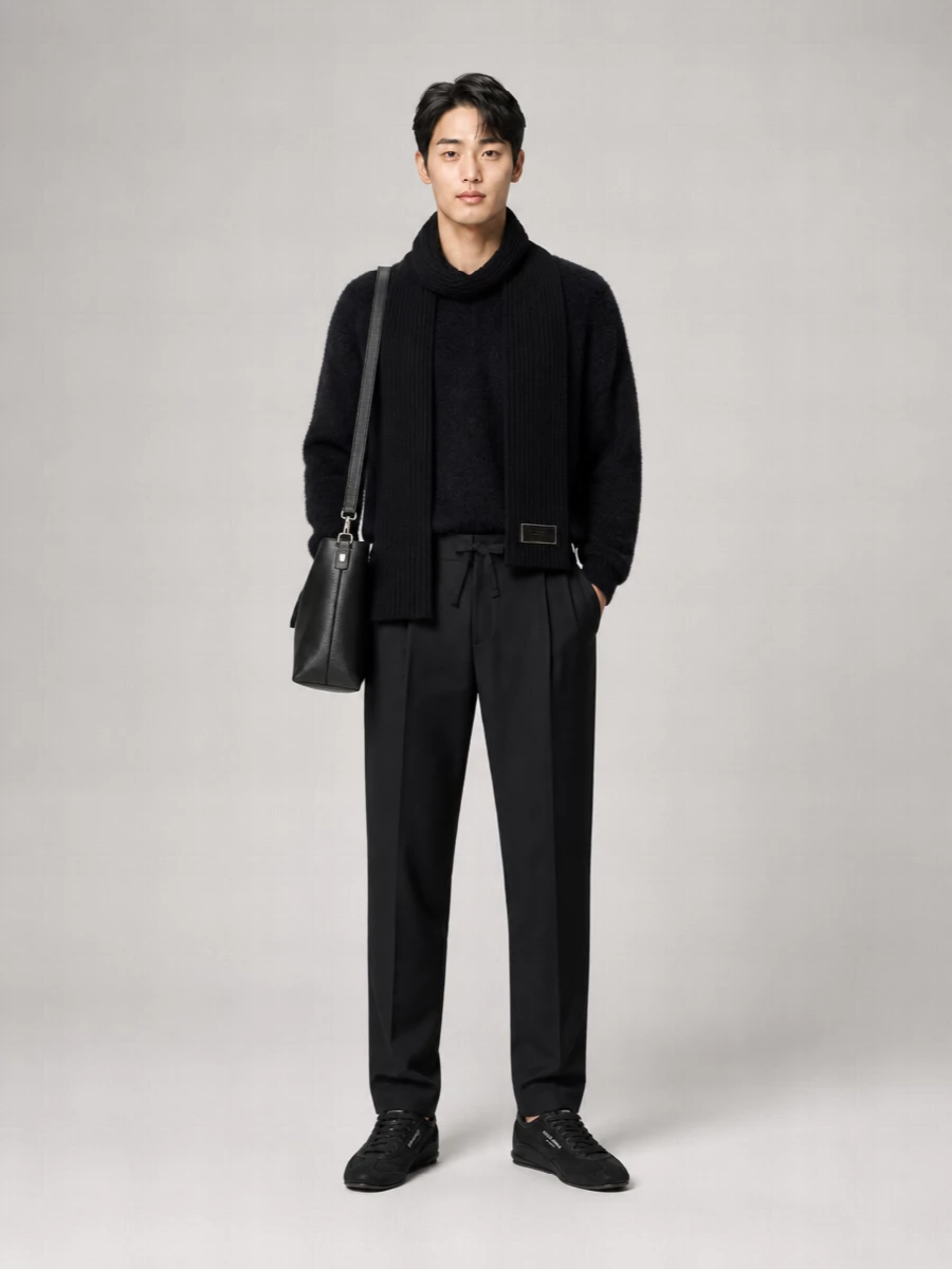 Dolce&Gabbana Ribbed Cashmere Scarf