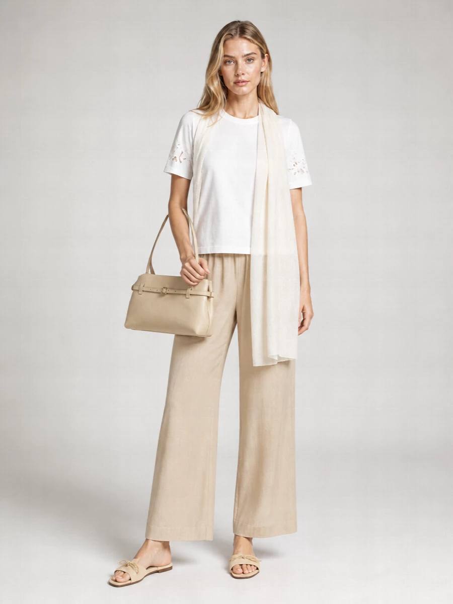 Weekend Max Mara Cotton Embroidered T-Shirt