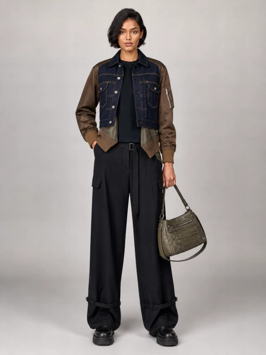 Sacai Cotton Single Breasted Coat