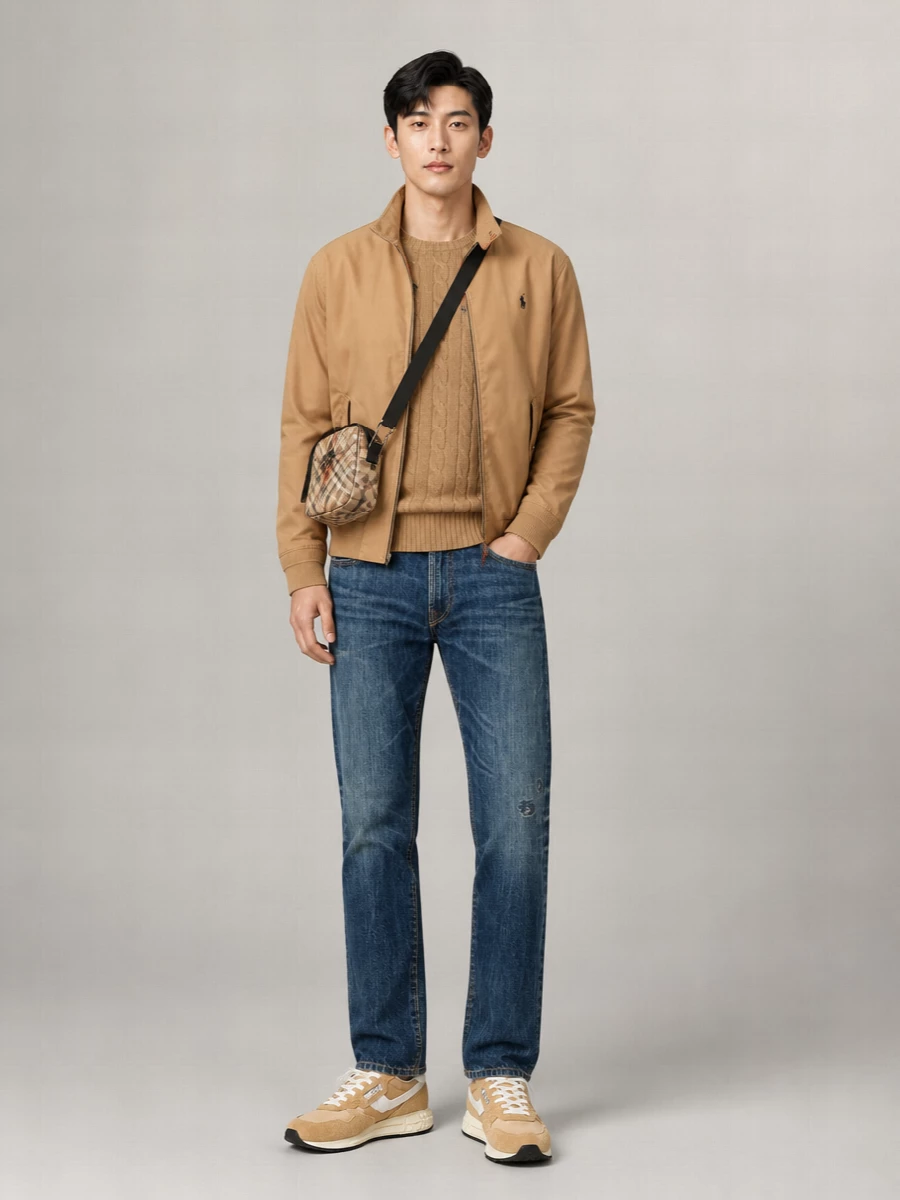 Polo Ralph Lauren Embroidered Logo Bomber Jacket