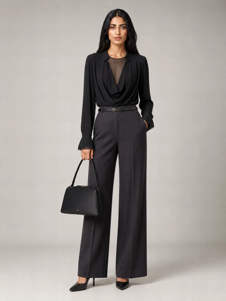 Elisabetta Franchi Wide-Leg Trousers