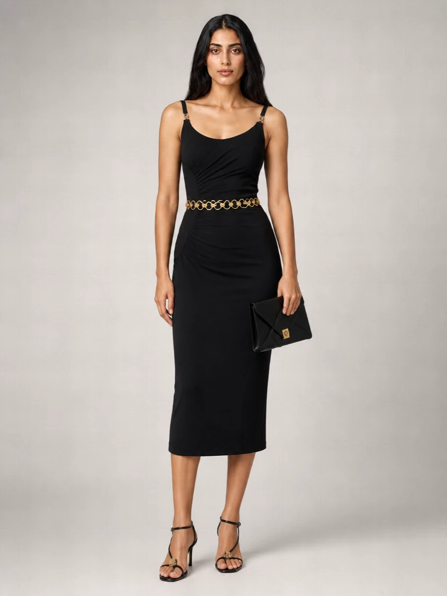 Versace Sleeveless Midi Dress
