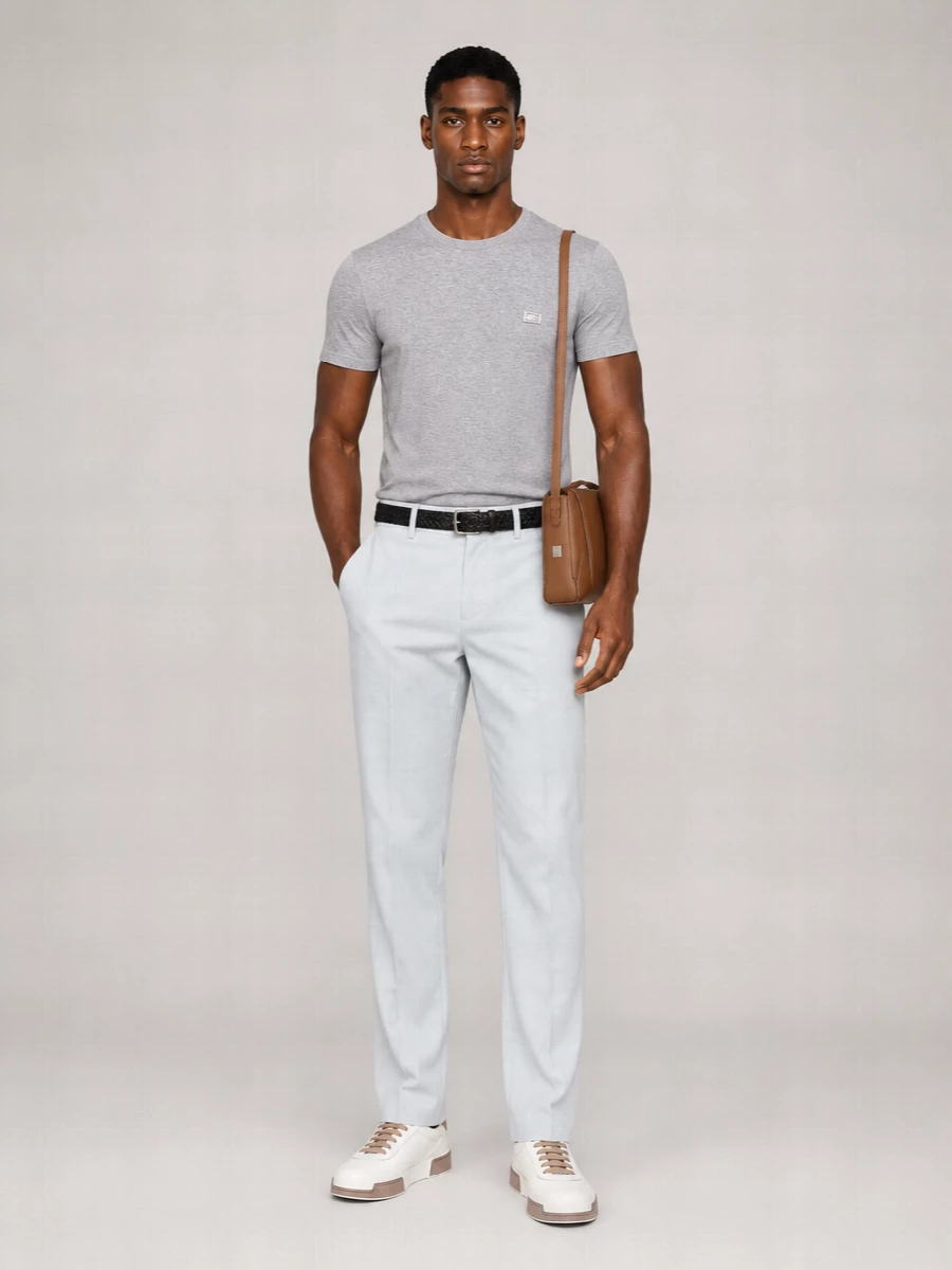 Dolce&Gabbana Cotton Ribbed Crew Neck Short Sleeve T-Shirt