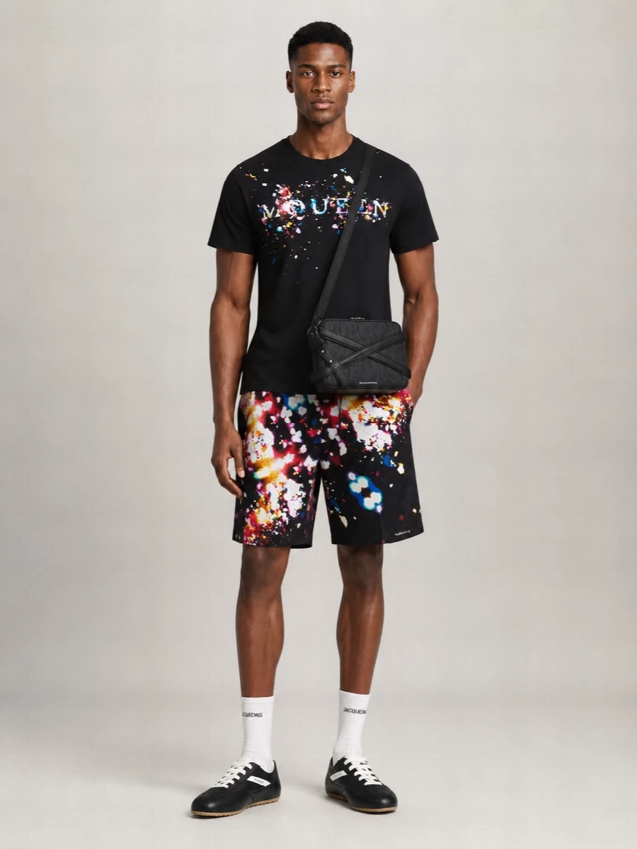 Alexander Mcqueen Calf Leather Low Top Sneakers