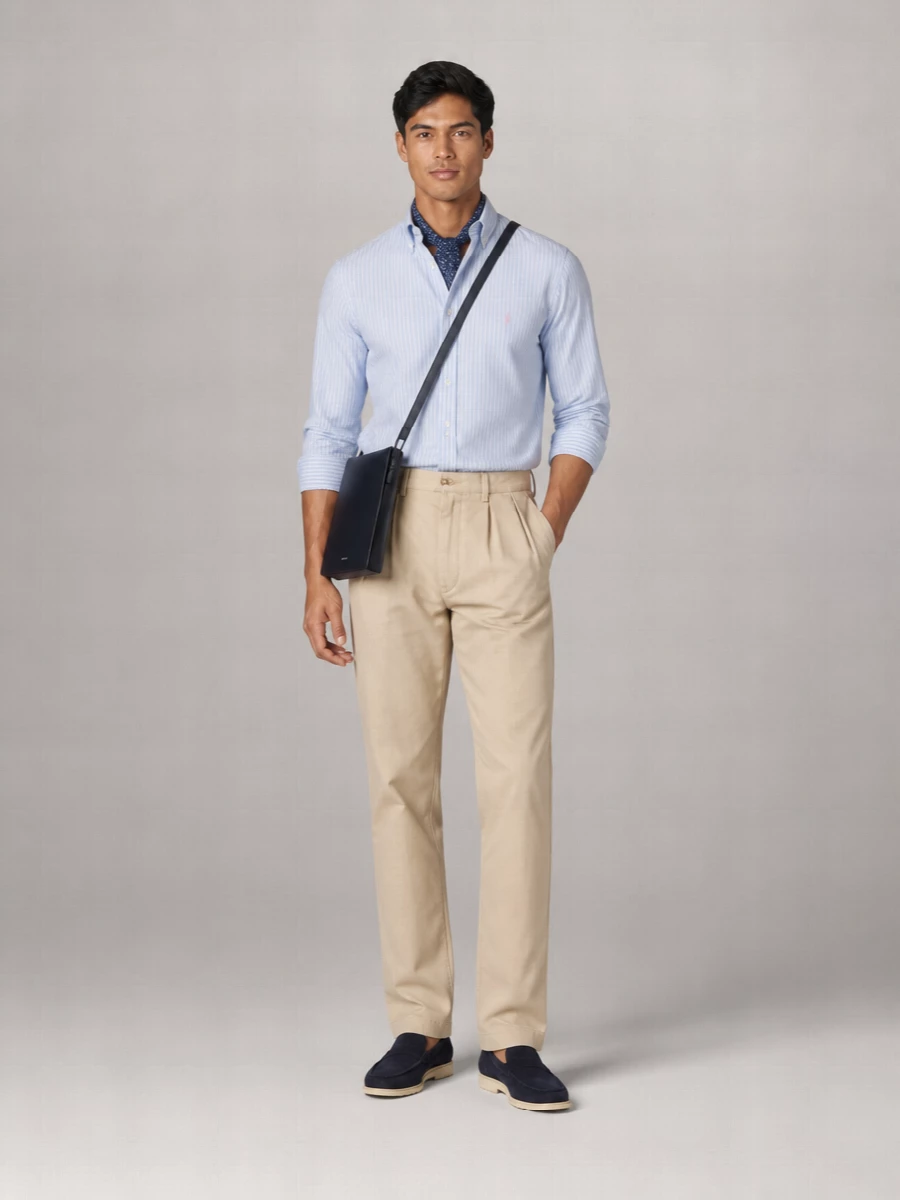 Ralph Lauren Striped Linen Long-Sleeve Shirt