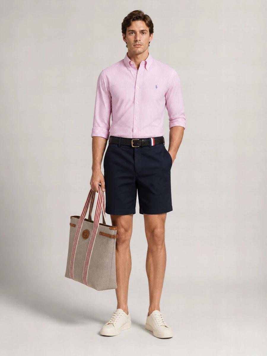 Ralph Lauren Striped Linen Long-Sleeve Shirt