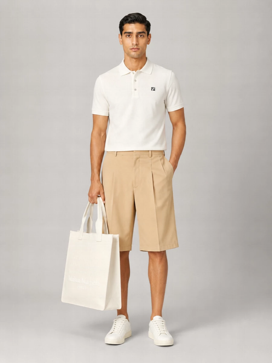 Fendi Cotton Piqué Short-Sleeve Polo Shirt