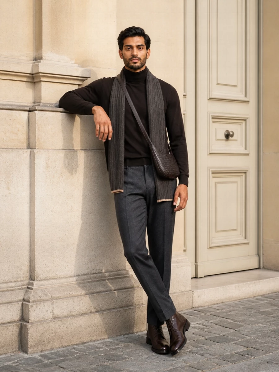 John smedley turtleneck jil sander trousers