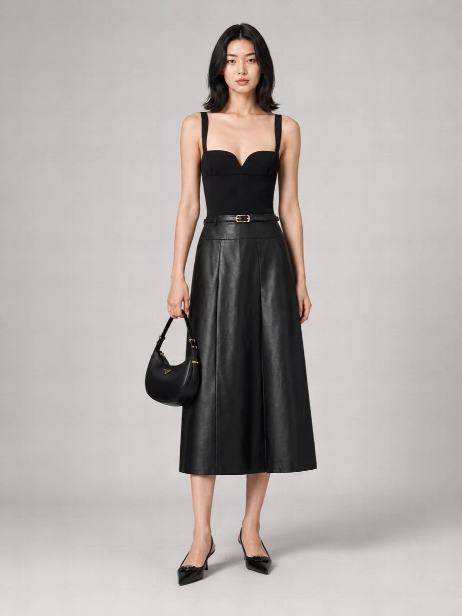 Magda Butrym Wool Sweetheart Neckline Bodysuit