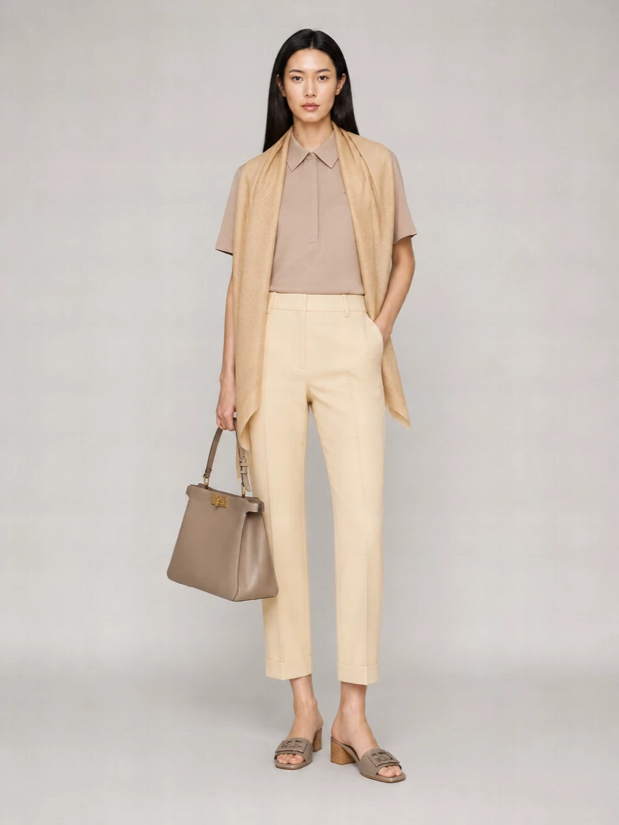 Fendi Silk Tailored Trousers