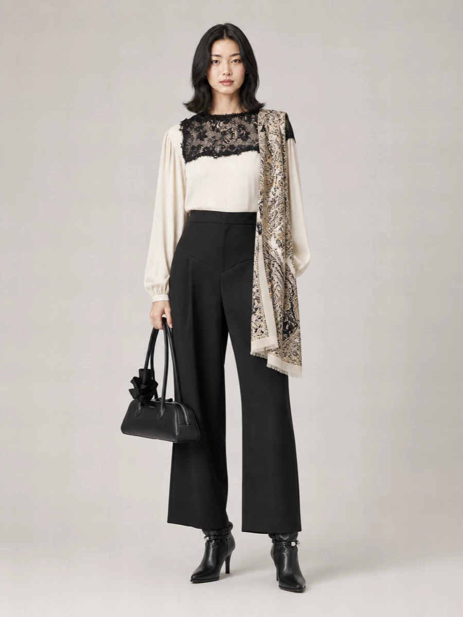 Isabel Marant Silk Long-Sleeve Blouse