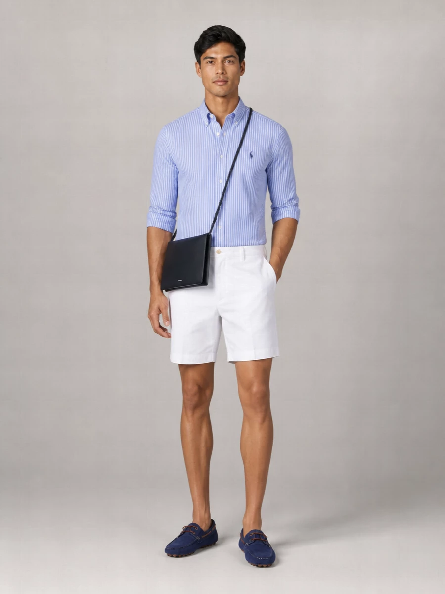 Ralph Lauren Striped Cotton Long-Sleeve Shirt