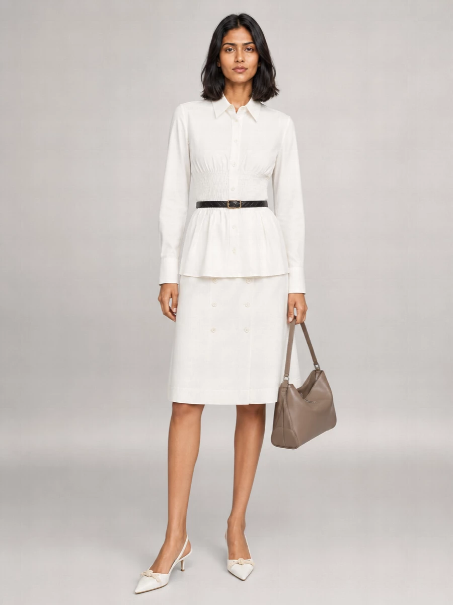 Prada Cotton A-Line Skirt