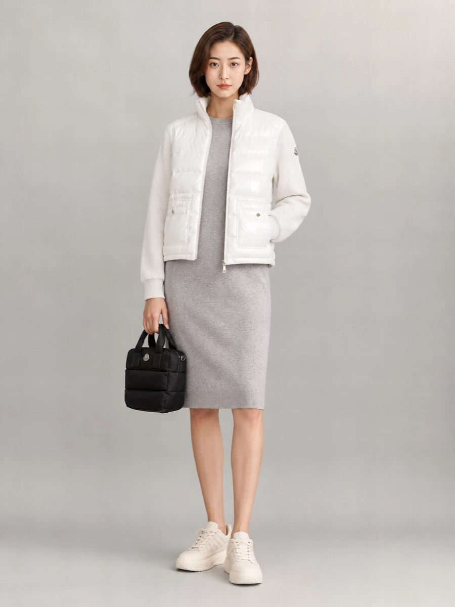 Moncler Quilted Puffer Cardigan