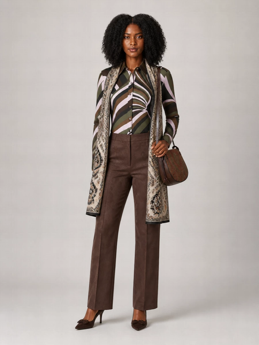 Pucci Printed Long-Sleeve Shirt