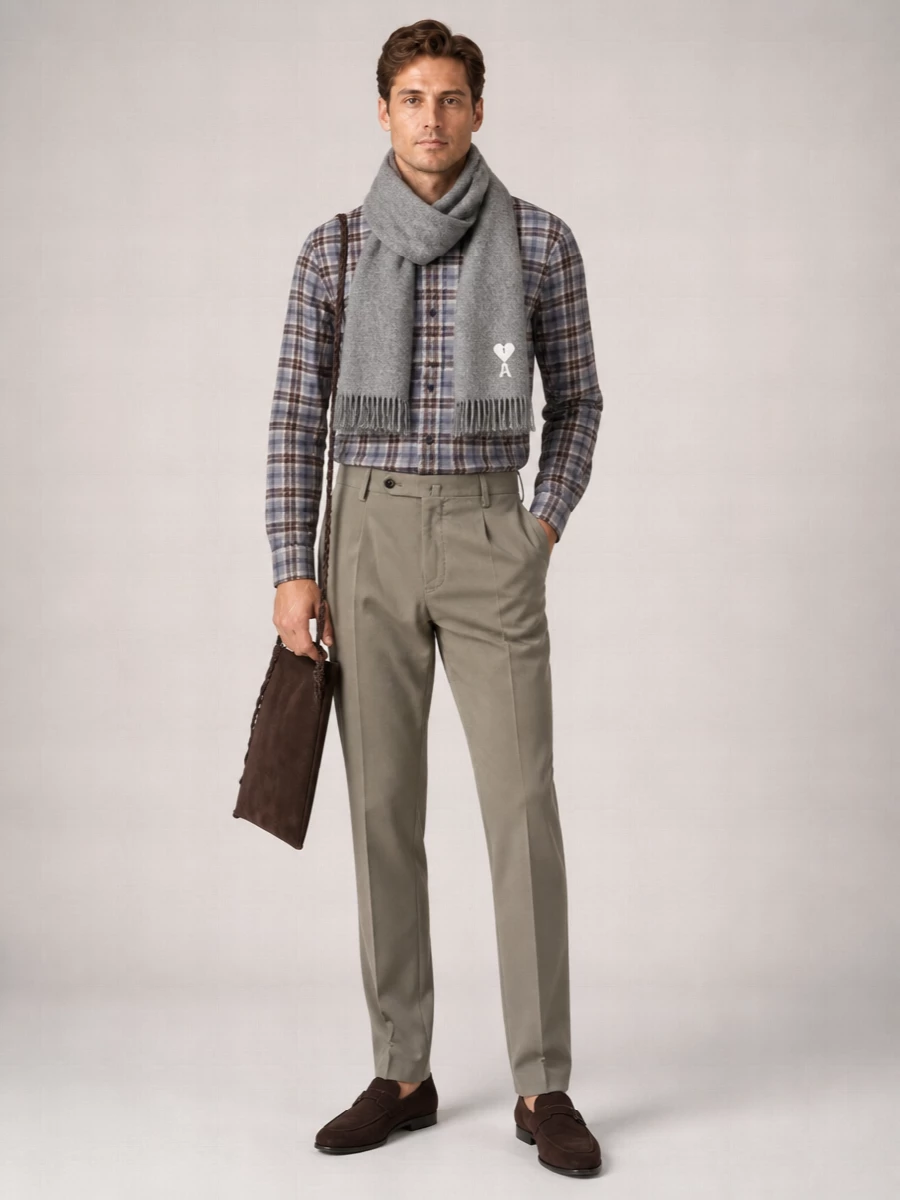 Vince Checked Overshirt
