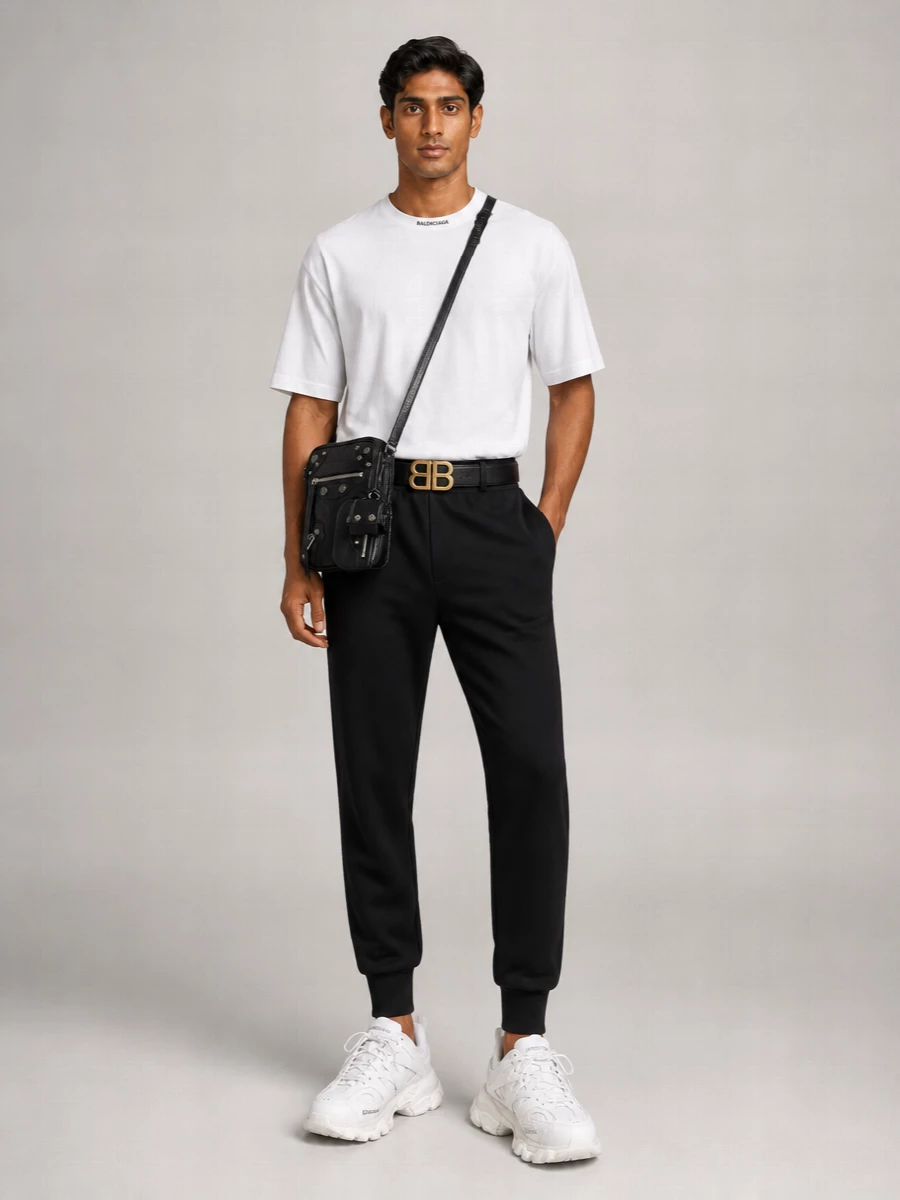 Balenciaga Cotton Oversized Logo-Print T-Shirt