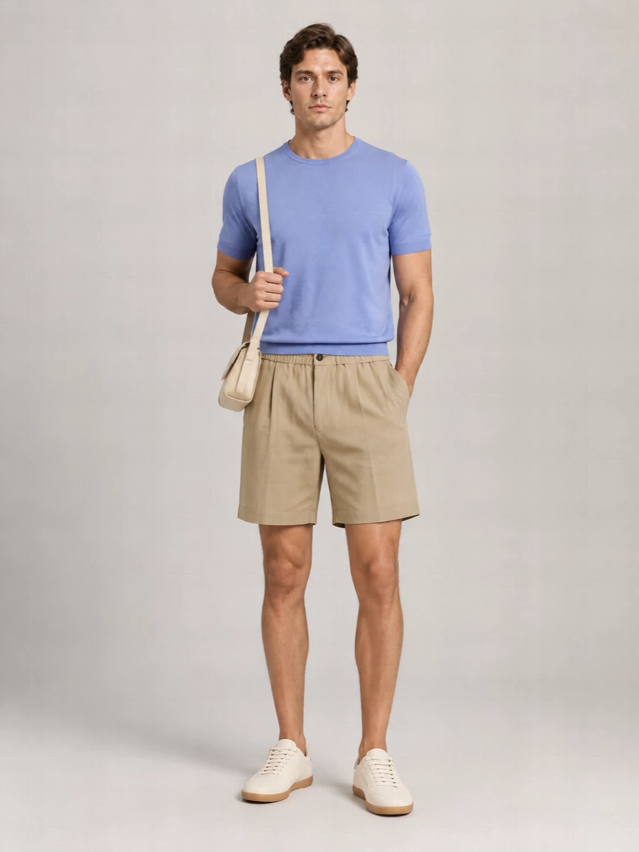 Giorgio Armani Silk Ribbed Regular-Fit Short-Sleeve Jumper