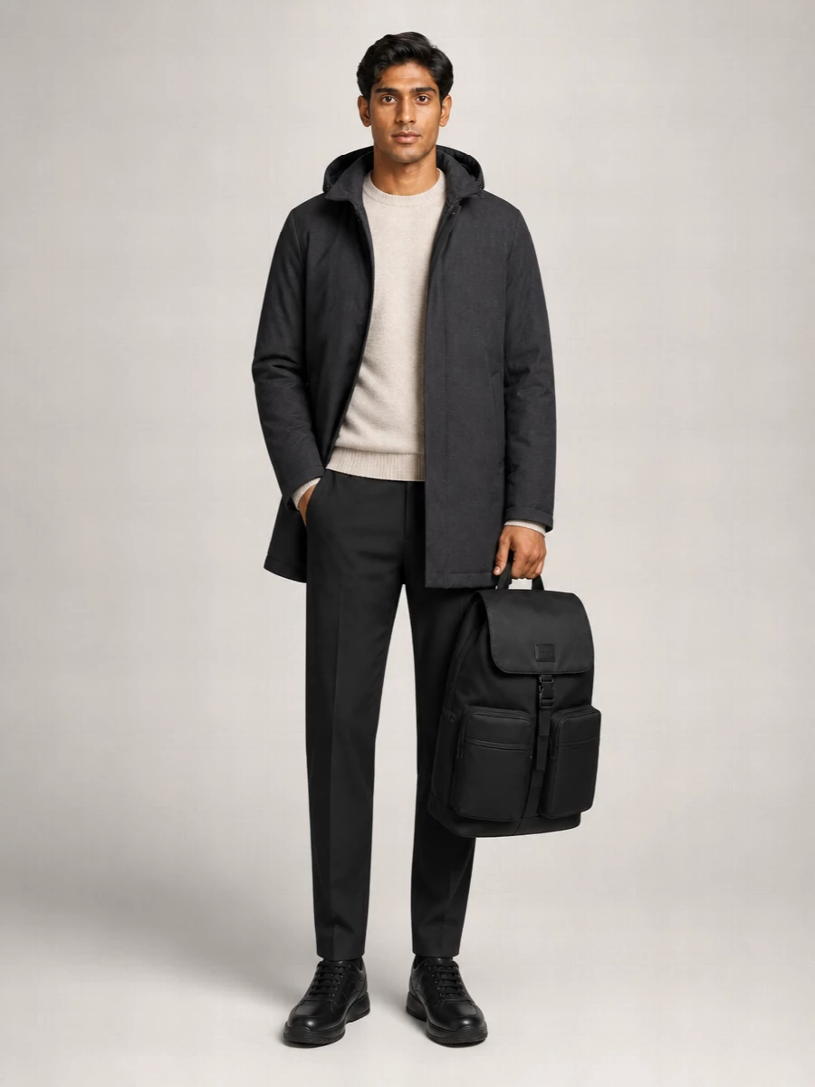 Herno waterproof hooded jacket