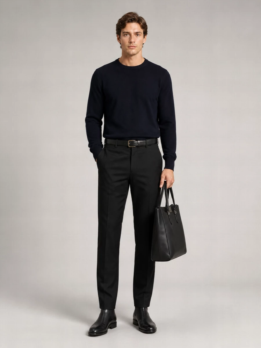 Fendi velvet straight-leg trousers