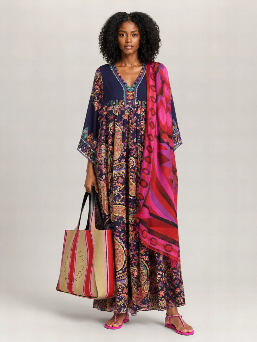 Stella Mccartney Stella Logo Raffia Tote Bag