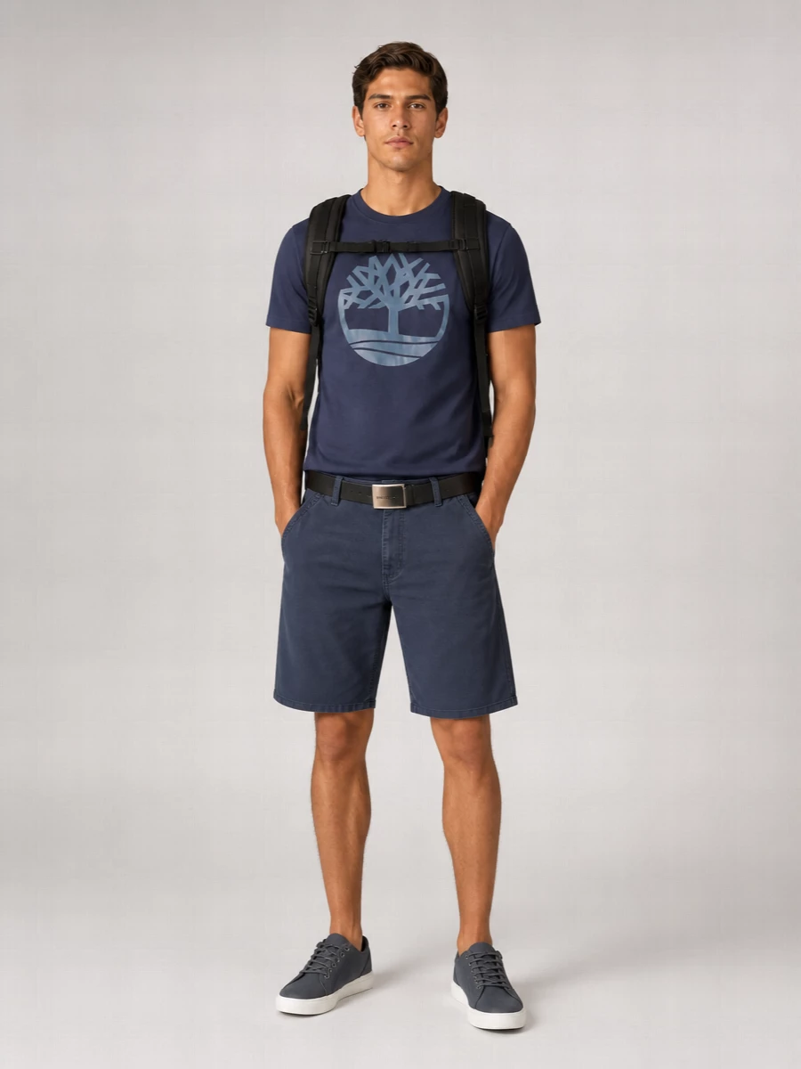 Timberland Cotton Logo-Embossed T-Shirt