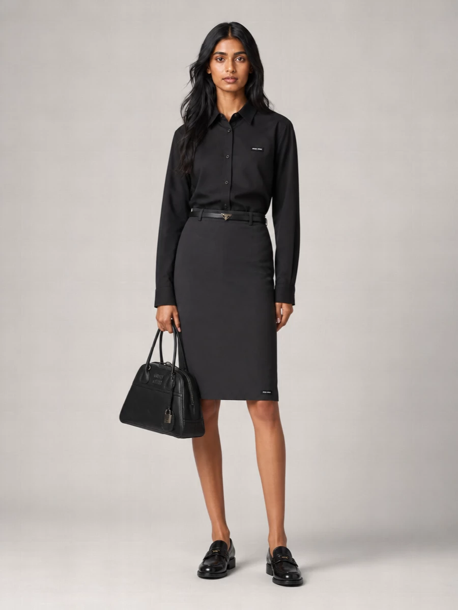 Miu Miu Midi Pencil Skirt